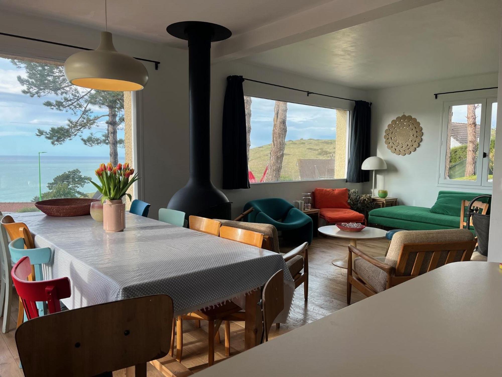 Maison Le Coteau Plage Vue Mer, 8 Pers. Petit Caux Exteriör bild